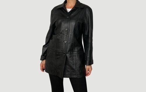 Vintage black Leather Blazer