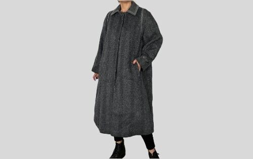 Vintage Dark Gray wool Coat