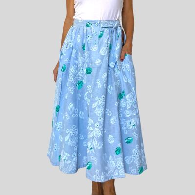 Vintage Floral pocket skirt