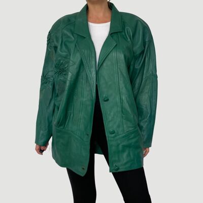 Vintage Green leather jacket