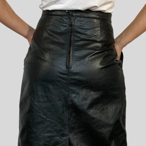Leather Skirt With Pockets