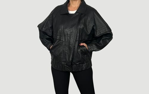 Lightweight Bomber leather jacket Modelo 1.
