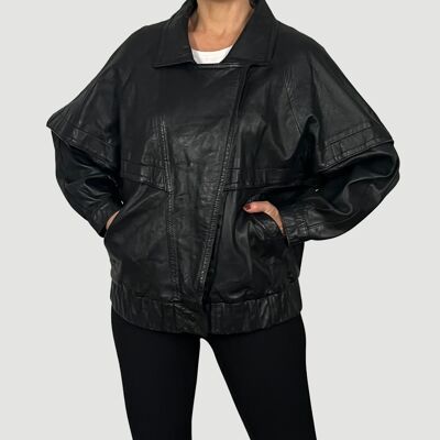 Lightweight Bomber leather jacket Modelo 1.