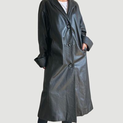 Lightweight Leather Trench Model 1.