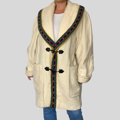 Vintage Mohair Wool Maxi Overcoat