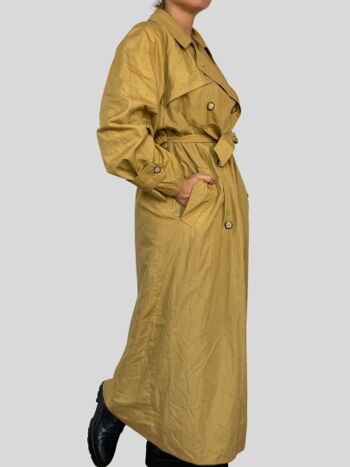 Trench long vintage moutarde 7