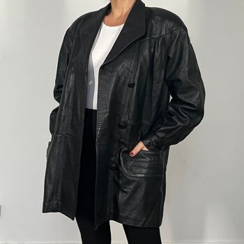 Pardessus Vintage Veste en cuir 4