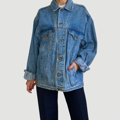 Vintage übergroße Jeansjacke