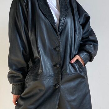 Veste en cuir oversize 2