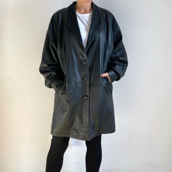 Veste en cuir oversize 8