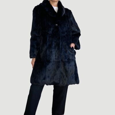 Manteau en Fourrure de Lapin Vintage