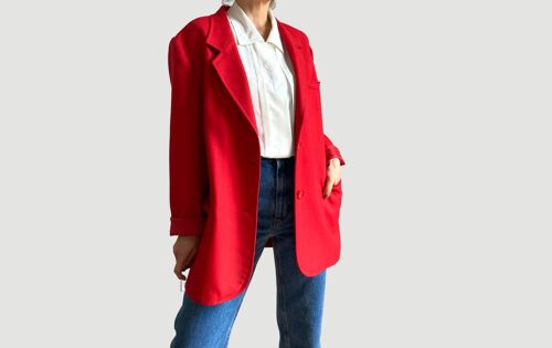 Vintage Red Blazer