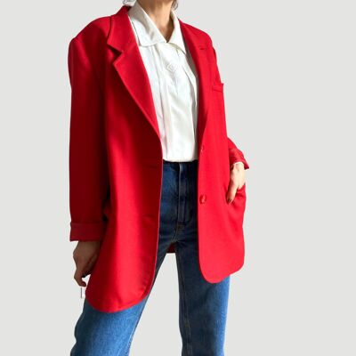 blazer rosso vintage