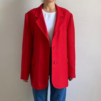 blazer rouge vintage 2