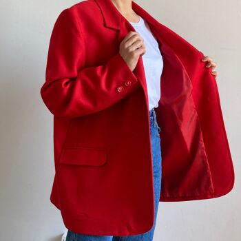 blazer rouge vintage 6