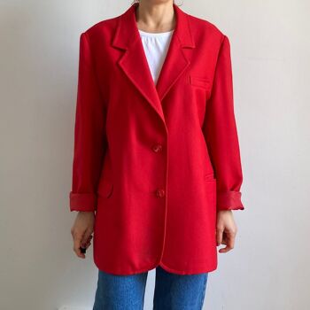 blazer rouge vintage 7
