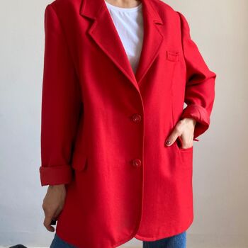 blazer rouge vintage 8