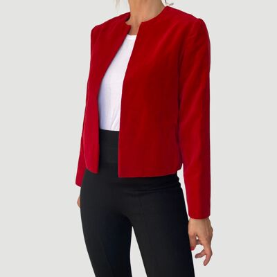 Vintage Red Velvet Jacket