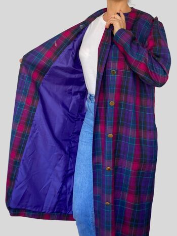 Veste habillée en laine écossaise vintage 3