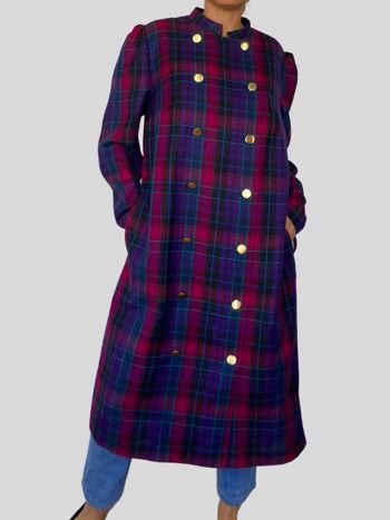 Veste habillée en laine écossaise vintage 4