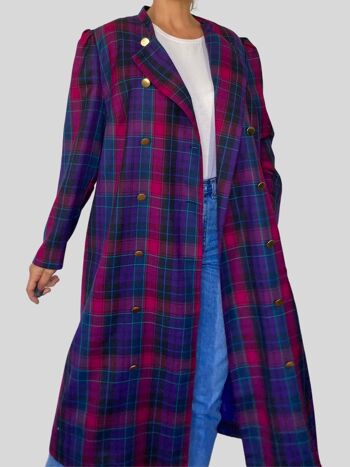 Veste habillée en laine écossaise vintage 8