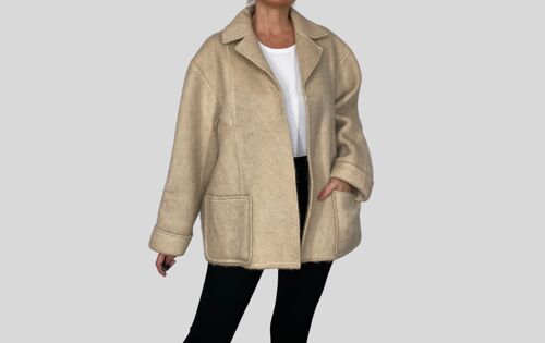 Wool Beige Coat