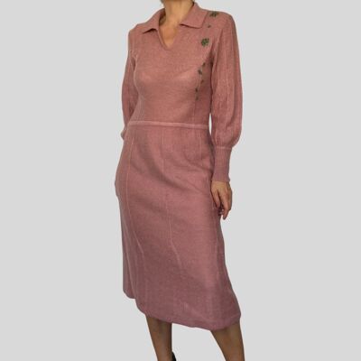 Vintage Wool Old Pink dress