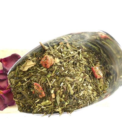 PIC DE COEUR VRAC - organic strawberry-chilli green tea