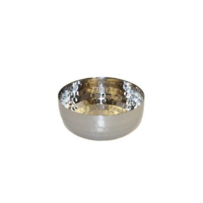 HAMMERED ROUND BOWL 9X9X4.5CM