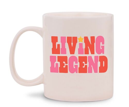 Hot Stuff Ceramic Mug, Living Legend