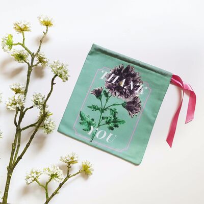 Pochette cadeau de remerciement Chrysanthème indien