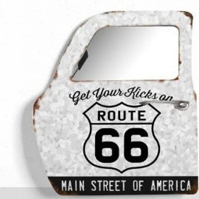 METAL FRAME WALL DECORATION TO HANG ON THE WALL THEME ROUTE 66 42X6,5X47