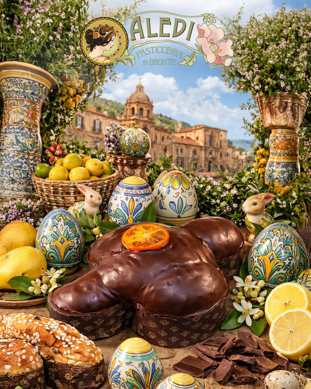 Colomba Arancia Rossa e Cioccolato fondente kg.1