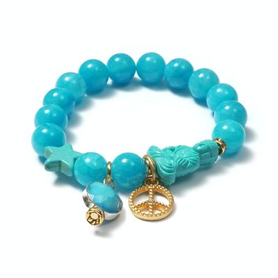 Gemstone Bracelet Hope Turquoise GoldShiny