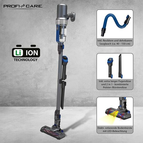 Aspirateur 2en1 à main et balai sans fil 25,9V Proficare PC-BS3085A-anthracite