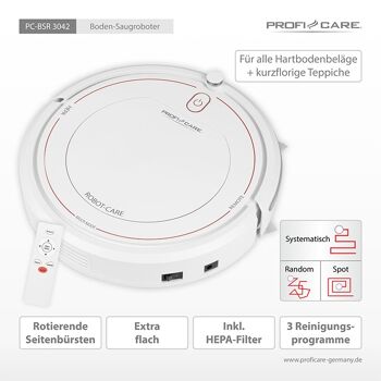 Aspirateur robot Proficare PC-BSR3042-blanc 5