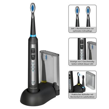 Brosse à dents électrique rechargeable Proficare PC-EZS3056-noir 7