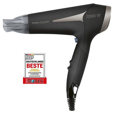 Foldable professional hair dryer 2200W ProfiCare PC-HT3046-black