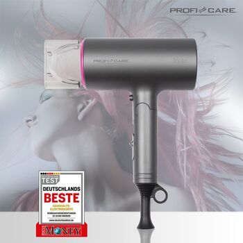 Sèche cheveux pliable 1600W ProfiCare PC-HT3073-rose 7