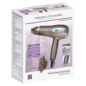 Sèche-cheveux professionnel 2200W  Proficare  PC-HTD3047-marron 10