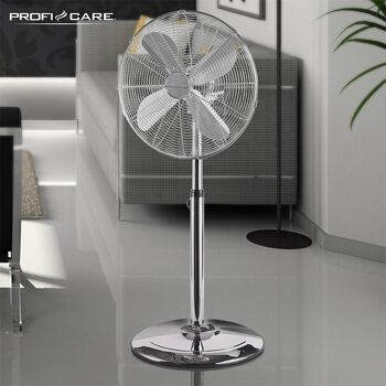 Ventilateur sur pied design Inox 40cm Proficare PC-VL3064MS 8