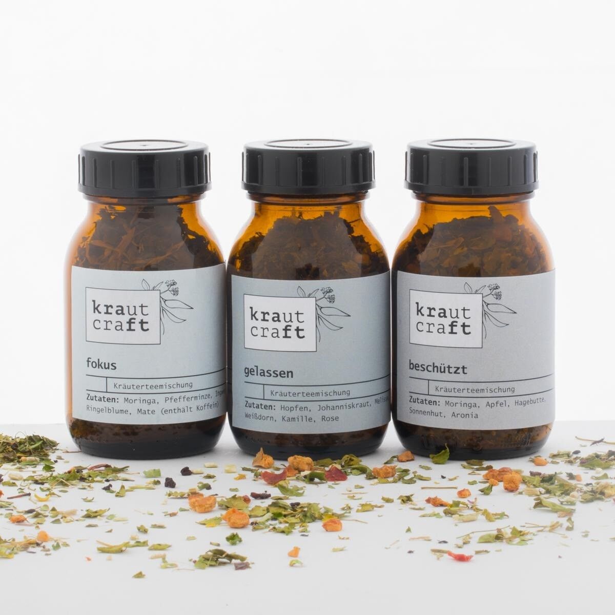 Kräutertee Miniset Alltagshelfer - fokus, gelassen, beschützt