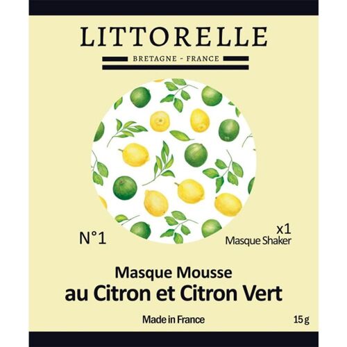 Masque Shaker Mousse au Citron et Citron Vert