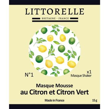 Masque Shaker Mousse au Citron et Citron Vert 1