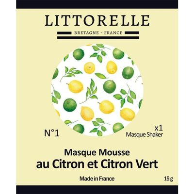 Zitronen- und Limetten-Mousse-Shaker-Maske