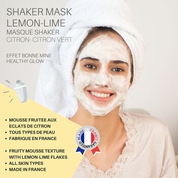 Masque Shaker Mousse au Citron et Citron Vert 3