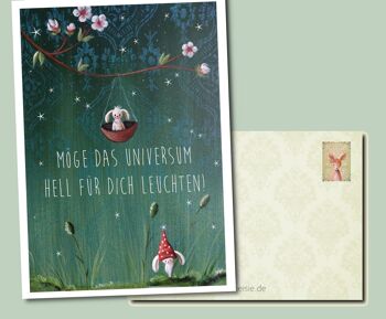 Carte d'anniversaire "Univers"