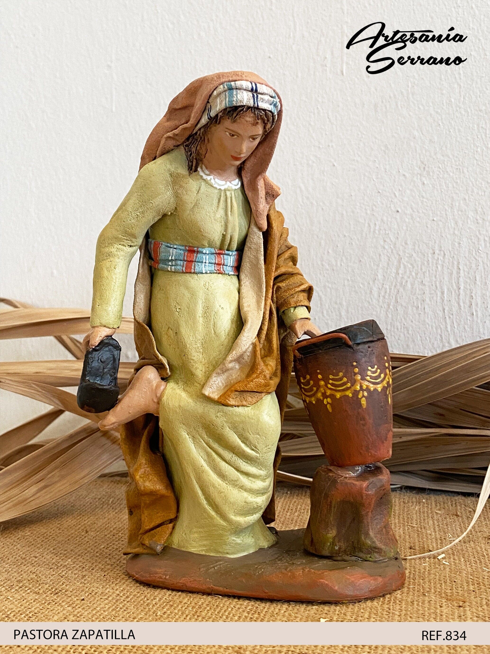 Pastorella con scarpa, figure del presepe