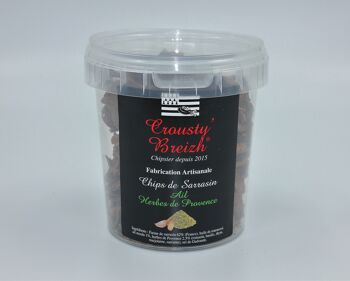 Chips de sarrasin Ail / Herbes de Provence seau 130g 1