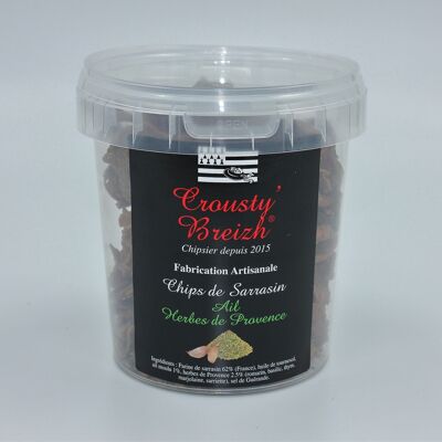 Chips de sarrasin Ail / Herbes de Provence seau 130g